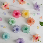 Hibiscus Flower Hair Clutcher Small | Resin Floral Claw Clip (Randon colour)