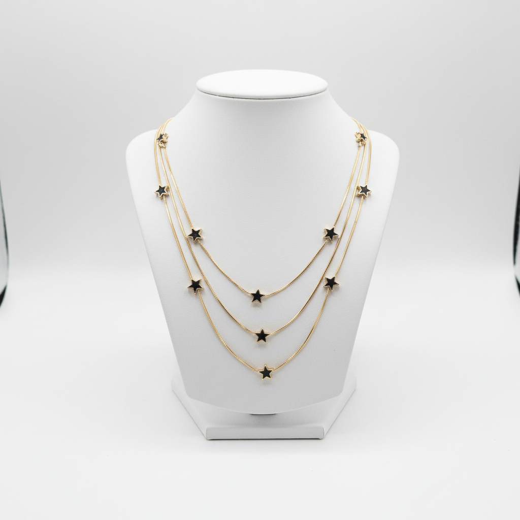 Gold Layered Star Necklace