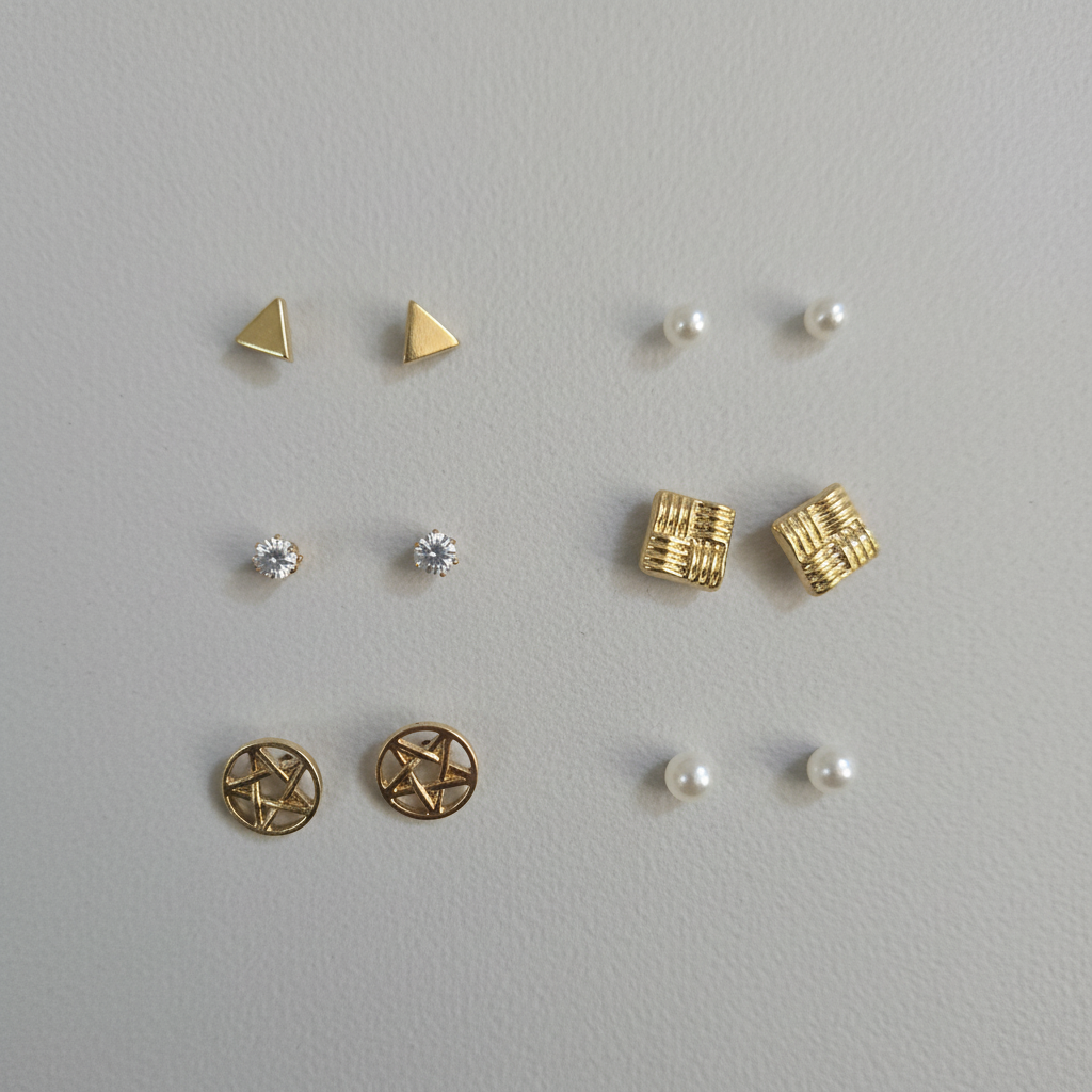 Weekday Earring Set - 6 Pairs (Geometric)