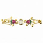 Pink Keri Charm Bracelet Watch - White Background Studio Shot