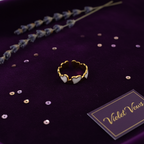 Gold Multi-Heart Band Open Ring | Anti-Tarnish