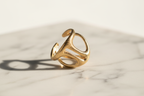 Gold Snake Coil Ring