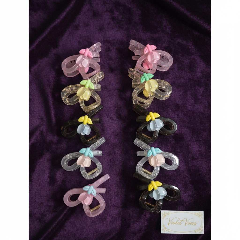 Floral Butterfly Hair Claw Clip | Random Color