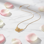 Gold Butterfly Pendant Necklace - Stainless Steel Snake Chain