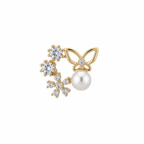 Butterfly Pearl Drop Earrings