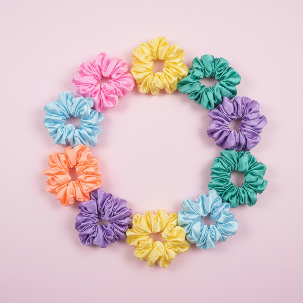 Satin Hair Scrunchie | Random Colour