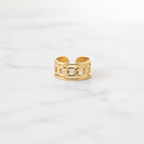 Gold Chain-Link Open Ring