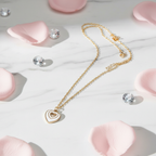 Golden Heart Charm Necklace