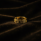 Gold Chain Link Band Ring