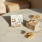 7-Pair Fashion Earring Set | Earrings for Every Day of the Week