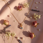 Gold Bow CZ Crystal Drop Necklace