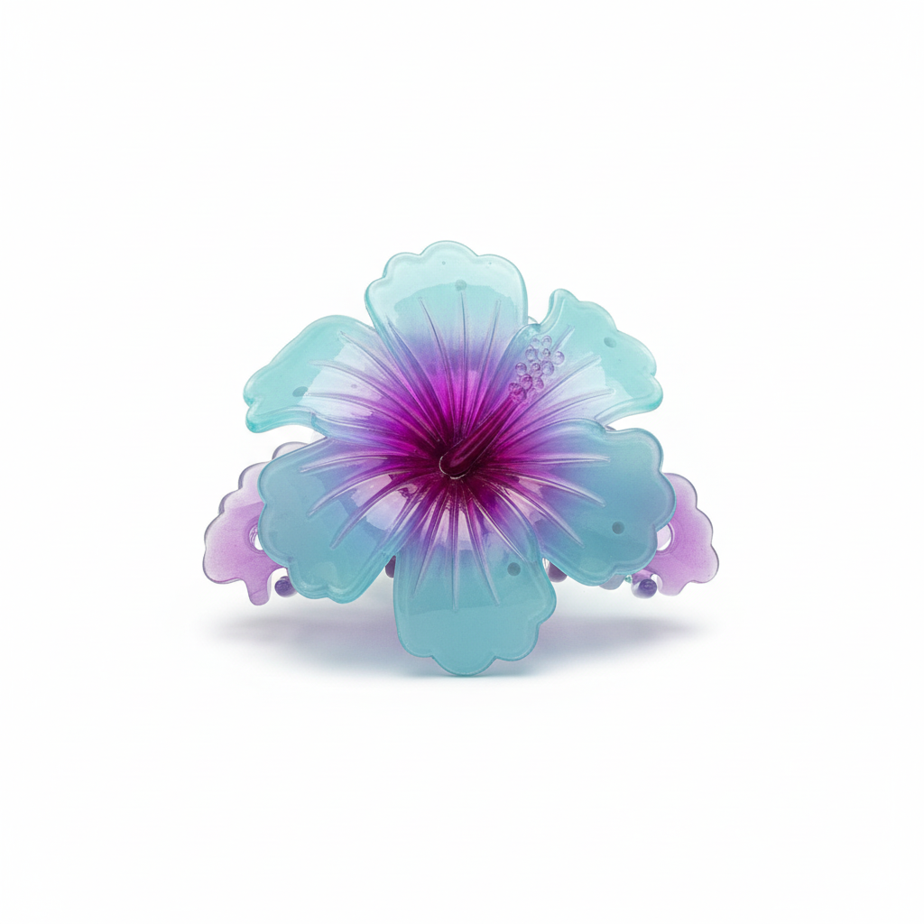 Gradient Flower Hair Claw Clips(Big) - Any random color