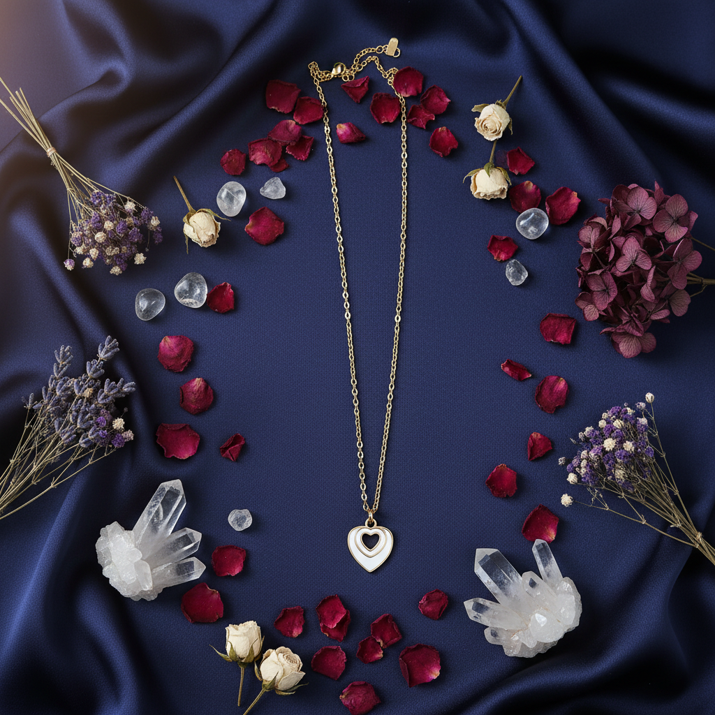 Golden Heart Charm Necklace