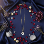 Golden Heart Charm Necklace