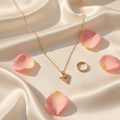 Crystal Triangle Pendant Necklace | Anti-Tarnish Gold Chain