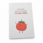 Close-up detail of cute tomato character with sweet face