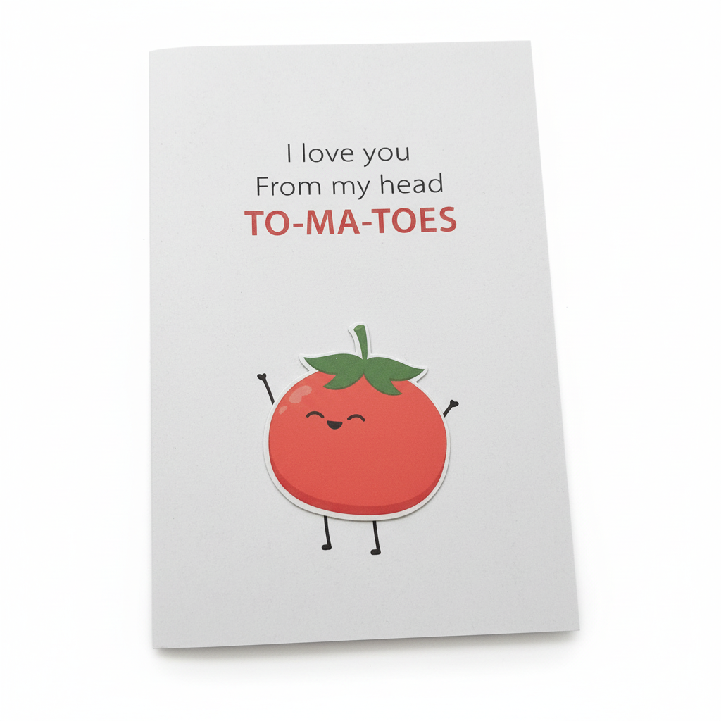 Close-up detail of cute tomato character with sweet face