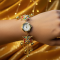 Multicolour Meenakari Star Charm Bracelet Watch - Wrist Lifestyle Shot