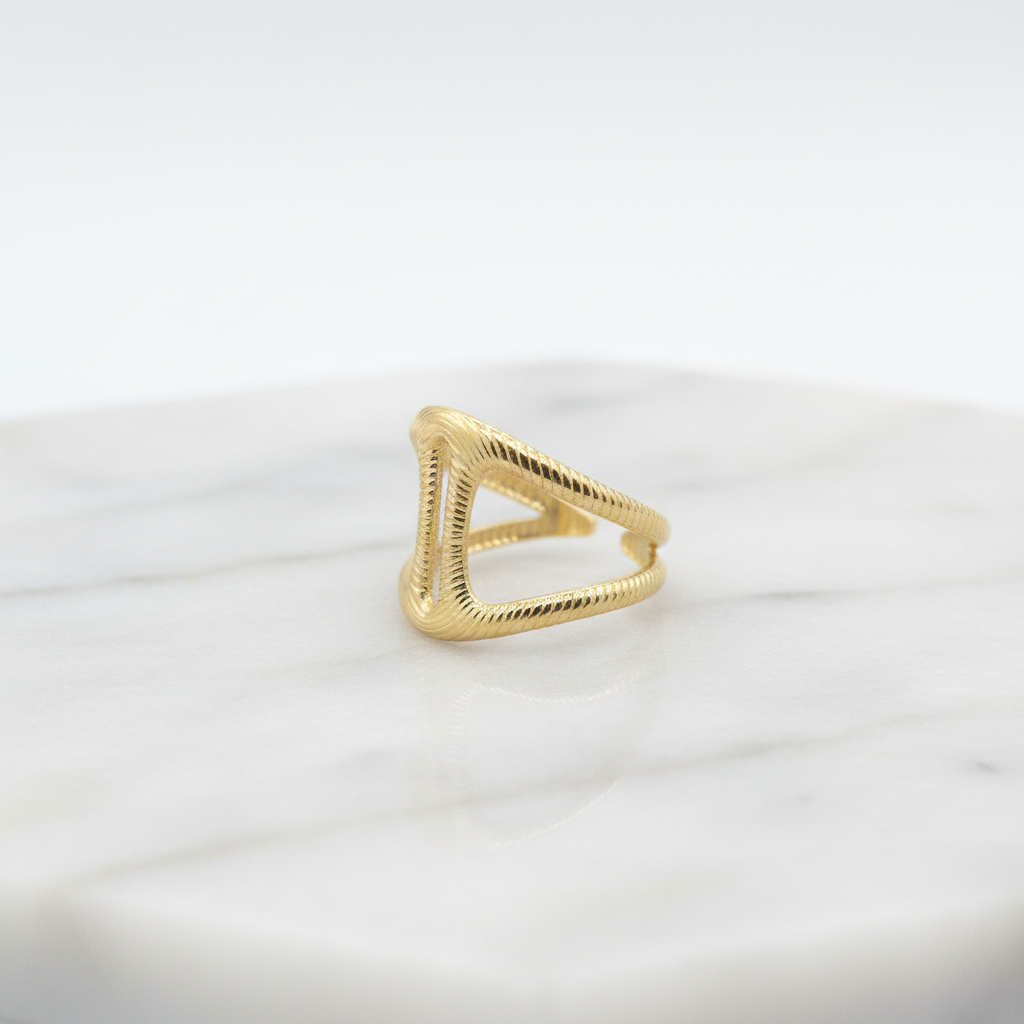 Gold Snake Coil Ring