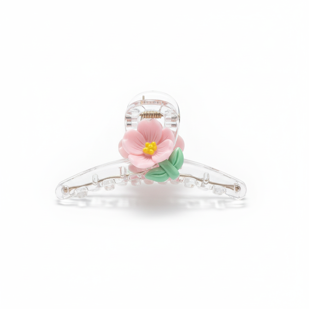 Mini Flower Snap Hair Clip – Random Colour