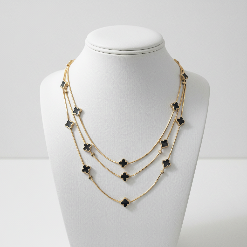 Gold Layered Clover Necklace