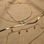 4-Piece Gold Anti-Tarnish Necklace Combo