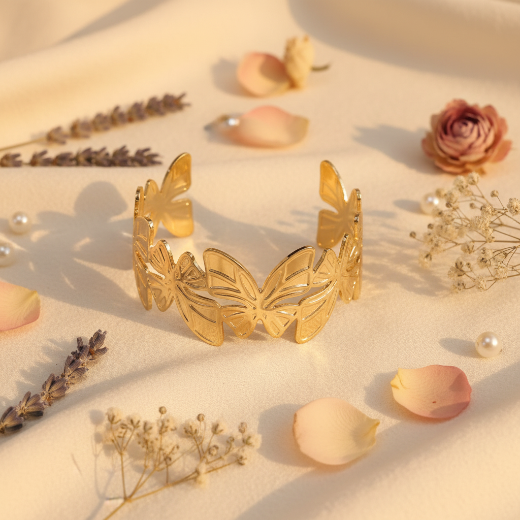 Romantic flat lay composition